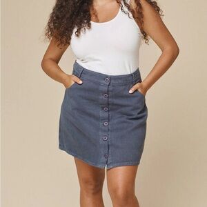 Jungmaven Vassar skirt medium diesel gray